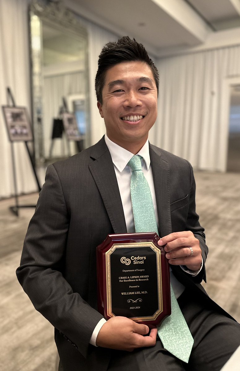 William Lee (@william_ghh_lee) on Twitter photo Incredibly humbled to receive the Craig Lipkin Research Award from <a href="/DeptSurgeryCS/">Department of Surgery at Cedars-Sinai</a>. The utmost gratitude to <a href="/dreskim/">Eugene Kim</a> for his mentorship & guidance over the past two years (#KimLab)!
Additional thanks to mentors <a href="/LKelley_Quon/">Lorraine Kelley-Quon, MD, MSHS, FACS, FAAP</a> (<a href="/HOPE_sci_lab/">HOPE Lab</a>) & Dr. Mike Harrison (<a href="/UCSFSurgInnov/">Surgical Innovations</a>). Incredibly humbled to receive the Craig Lipkin Research Award from <a href="/DeptSurgeryCS/">Department of Surgery at Cedars-Sinai</a>. The utmost gratitude to <a href="/dreskim/">Eugene Kim</a> for his mentorship & guidance over the past two years (#KimLab)!
Additional thanks to mentors <a href="/LKelley_Quon/">Lorraine Kelley-Quon, MD, MSHS, FACS, FAAP</a> (<a href="/HOPE_sci_lab/">HOPE Lab</a>) & Dr. Mike Harrison (<a href="/UCSFSurgInnov/">Surgical Innovations</a>).