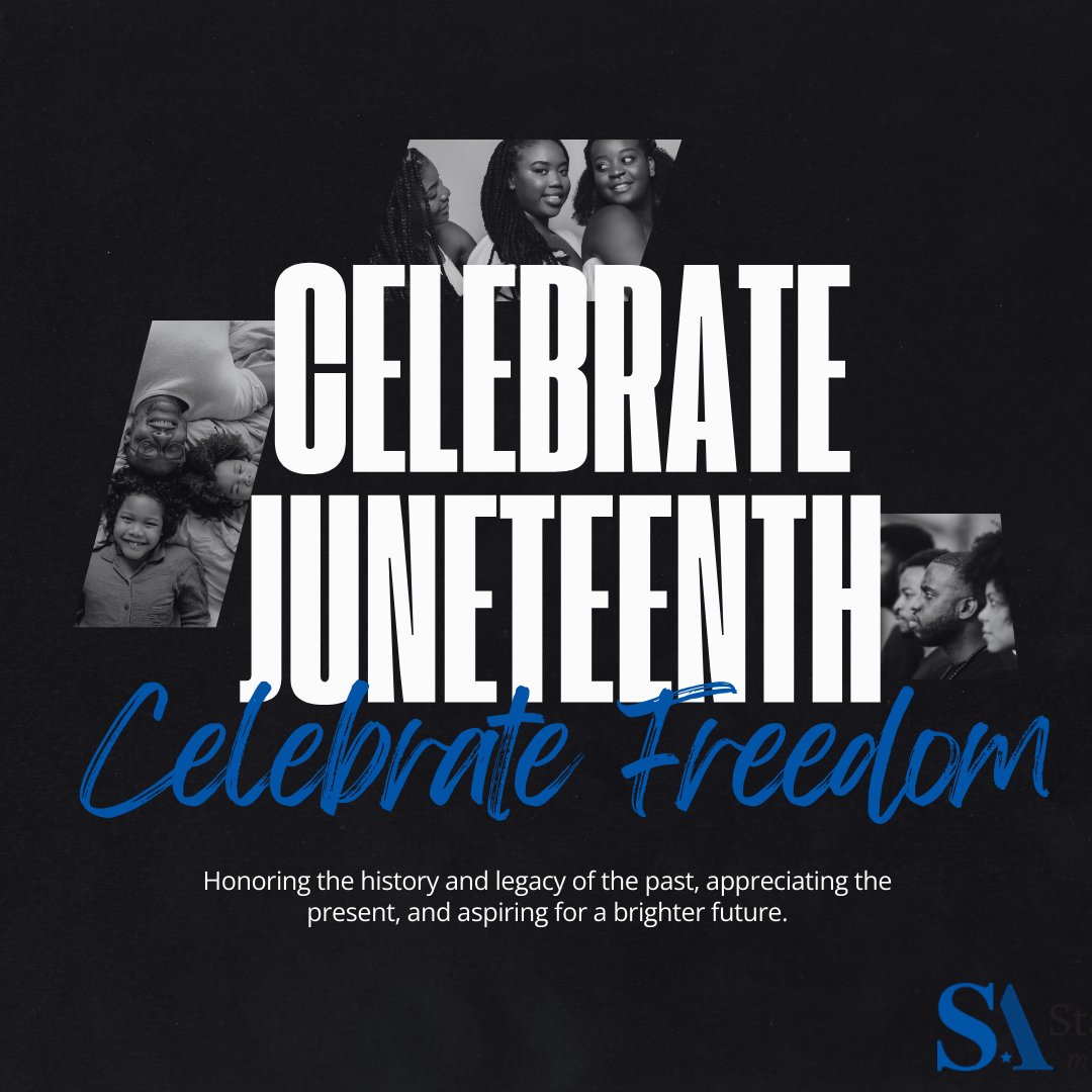 StarrAssociates's tweet photo. Happy Juneteenth! 

As a Black-owned company, we honor Juneteenth and reaffirm our commitment to fostering a future of equality and opportunity.

Honoring the history and legacy of the past, appreciating the present, and aspiring for a brighter future. https://t.co/G38s1tqKUc