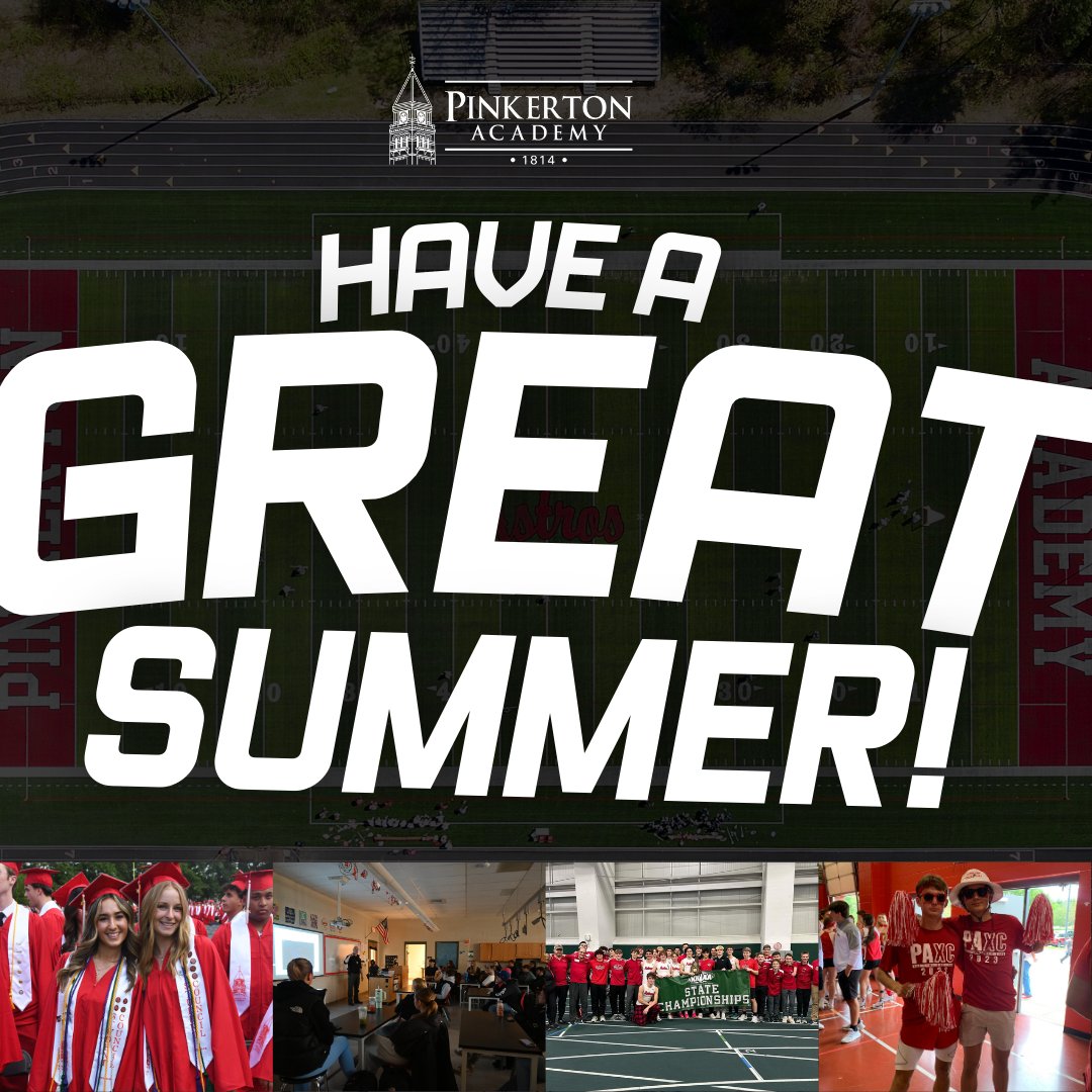 😎 Astros, HAVE A GREAT SUMMER! 🚀

Today marks our first official day of no classes at the Academy! Enjoy the break, and if you graduated get ready for life after PA!

#TogetherWeArePinkerton #GoAstros