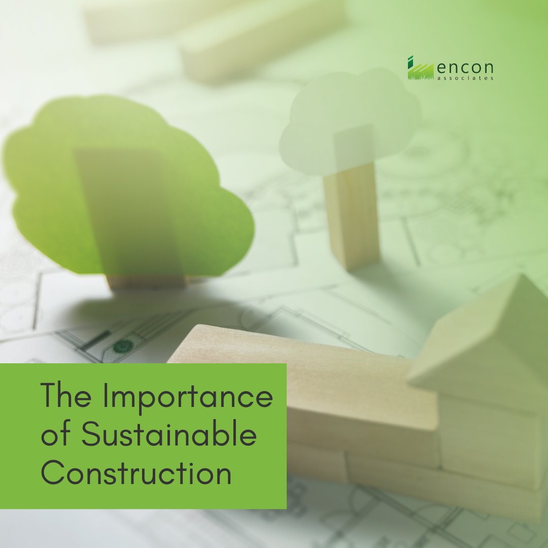 #SustainableConstruction is crucial for our environmental, societal, and economic well-being. It cuts carbon footprints, conserves #energy and boosts marketability while driving #innovation and meeting regulations. Embrace a #GreenerFuture! 
Discover more: enconassociates.com/news/the-role-…