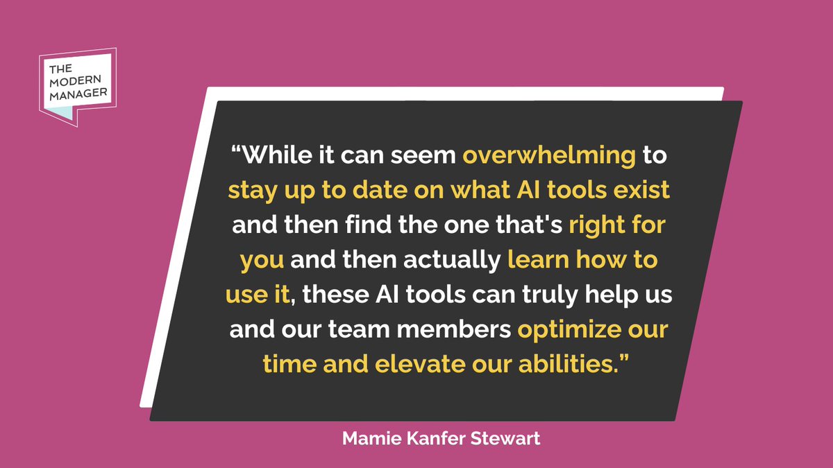 Keeping up with AI tools, selecting the right one, and mastering it can feel daunting. 🤯 

But these tools can truly enhance our productivity and skills, elevating both our individual performance and that of our teams. 

 #AI #productivity #leveragetechnology