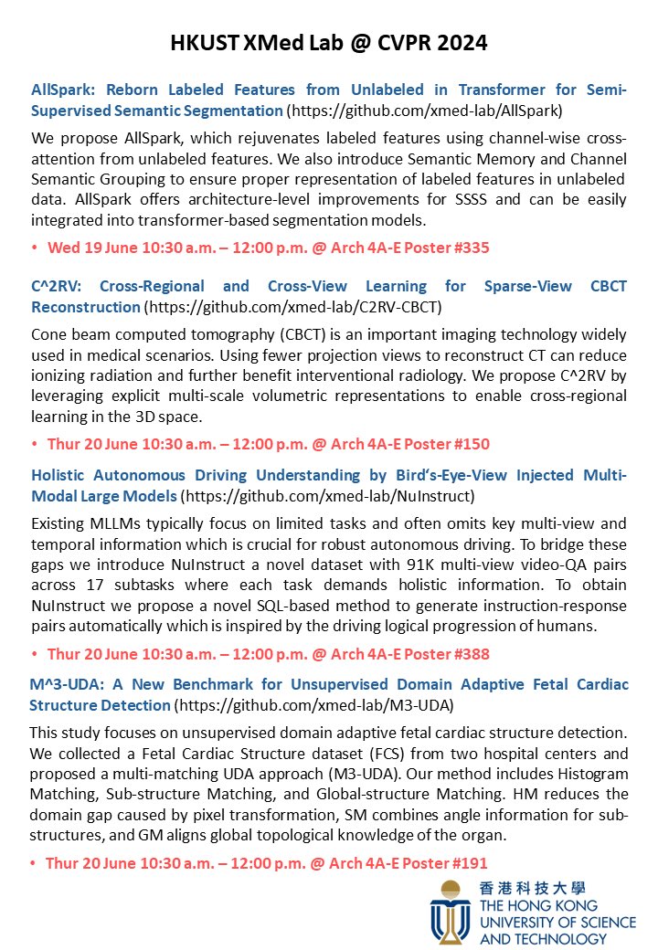 I am be attending #CVPR2024 in Seattle. Feel free to stop by our poster session and say hello!