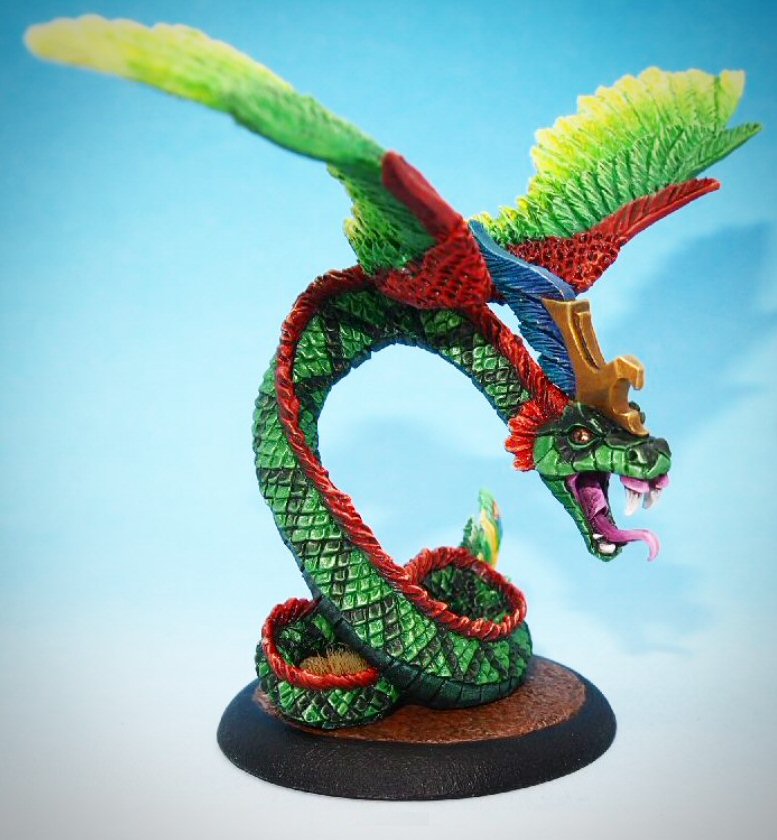 Tim_Prow's tweet image. Another resin back in stock :) Catch one before they all 'fly' off the shelf! ;)
diehardminiatures.com/product/quetza…
Quetzalcoatl-Winged Serpent
The mighty winged serpent is one of the most revered of creatures in the swamps and jungles the Eru-Kin call home.