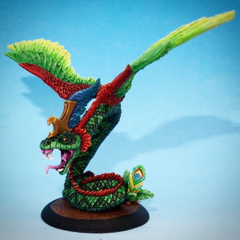 Tim_Prow's tweet image. Another resin back in stock :) Catch one before they all 'fly' off the shelf! ;)
diehardminiatures.com/product/quetza…
Quetzalcoatl-Winged Serpent
The mighty winged serpent is one of the most revered of creatures in the swamps and jungles the Eru-Kin call home.