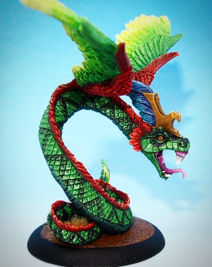 Tim_Prow's tweet image. Another resin back in stock :) Catch one before they all 'fly' off the shelf! ;)
diehardminiatures.com/product/quetza…
Quetzalcoatl-Winged Serpent
The mighty winged serpent is one of the most revered of creatures in the swamps and jungles the Eru-Kin call home.