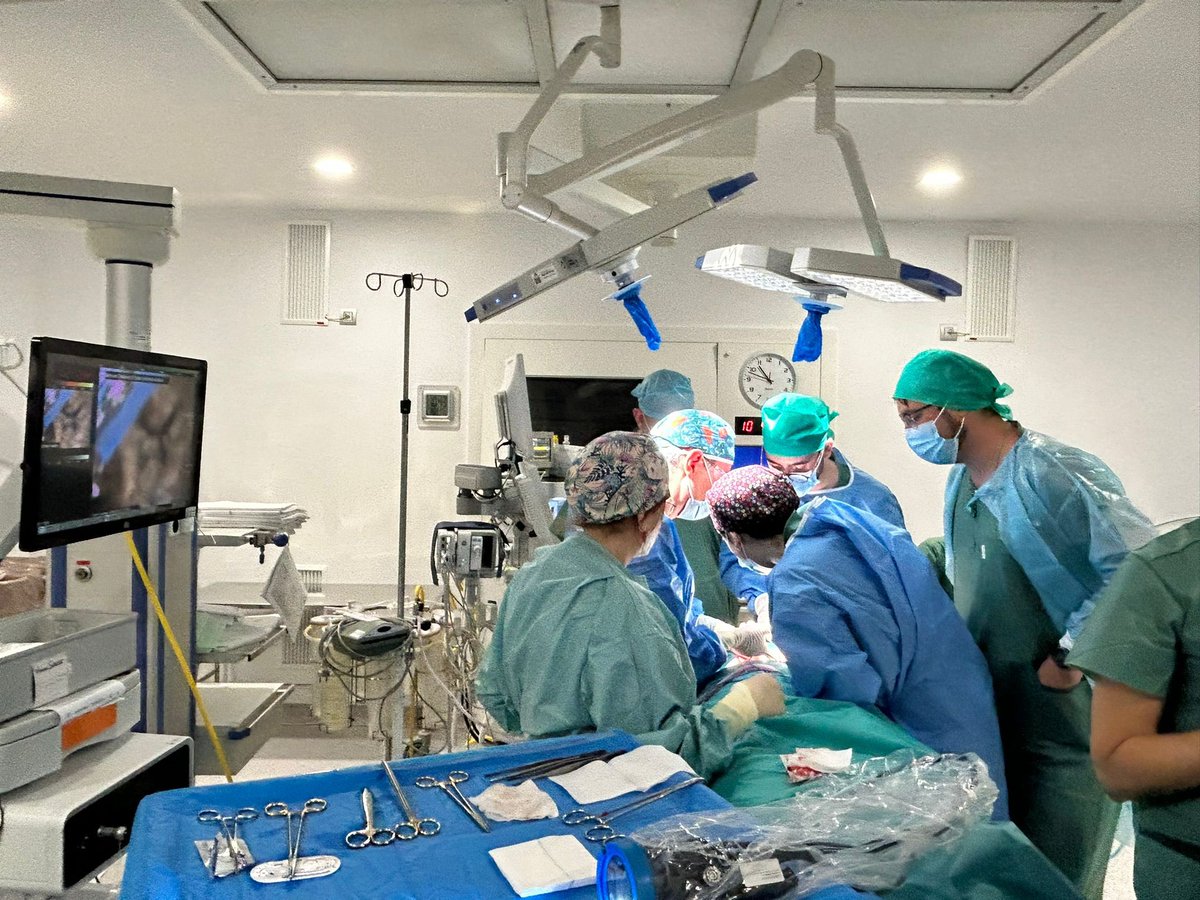 jevillarmo's tweet photo. Misión cumplida! Gracias a los profesionales del Bloque Quirúrgico y a los profesores del Curso Precongreso de Inmersión en Nuevas Tecnologías en la Cirugía  Endocrina Cervical.  @asacirujanos @CirugiaHUVR @HUReinaSofia @clinicogranada @CirugiaHuvn @hospital_hvn https://t.co/2nFtFzAbVU