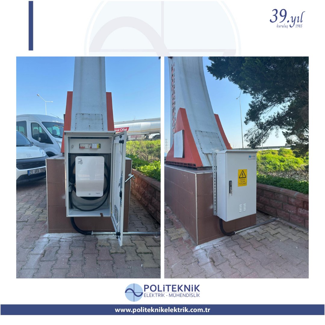 politeknikelk's tweet image. AC Elektrikli Araç Şarj Cihaz kurulumları
Elektrik dağıtım şirketleri ile bağlantılı abonelik güncellemeleri ile alt ve üst yapı anahtar teslim çalışmalarımız.

#schneider #wallbox #evwallbox #11kwwallbox #22kwwallbox #elektrik #altyapi #ustyapi #politeknikelektrik #sevalkablo