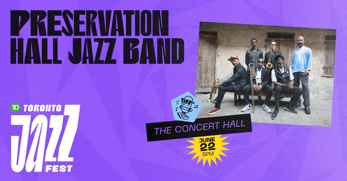 JAZZ.FM91 (@jazzfm91) on Twitter photo <a href="/preshallband/">Preservation Hall Jazz Band</a> will be bringing NOLA to Toronto this Saturday at the Concert Hall!
Tickets available here:admitone.com/events/preserv… <a href="/preshallband/">Preservation Hall Jazz Band</a> will be bringing NOLA to Toronto this Saturday at the Concert Hall!
Tickets available here:admitone.com/events/preserv…