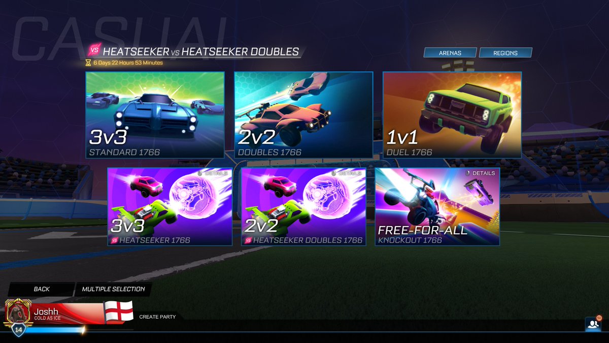HeatseekrHeaven's tweet image. Heatseeker has won the "versus" ltm battle so well that Psyonix has put heatseeker up against itself 😂

Ranked next?