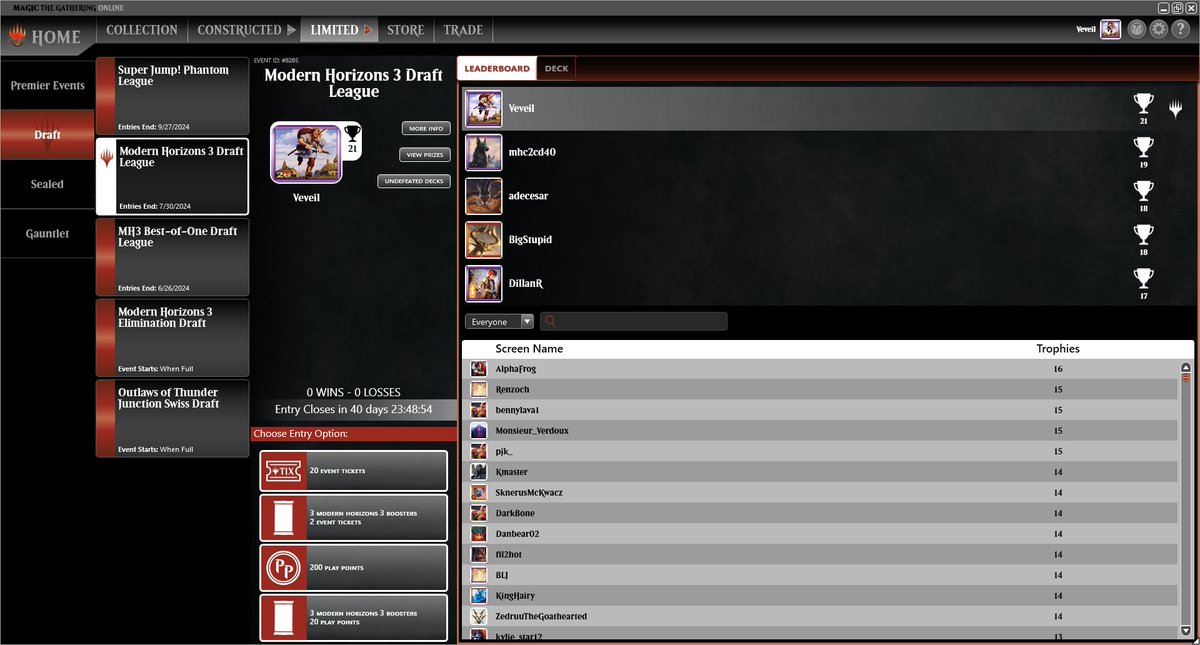 Veveil's tweet image. I'm offering coaching again btw! For just $25/hr I'll help you master this format so you can do your best at any of:
- FNM Drafts
- Leagues/Ranked
- Arena Open
- Upcoming Super Qualifiers on MTGO

If you've seen other rates, you know this is a steal! Feel free to DM if interested