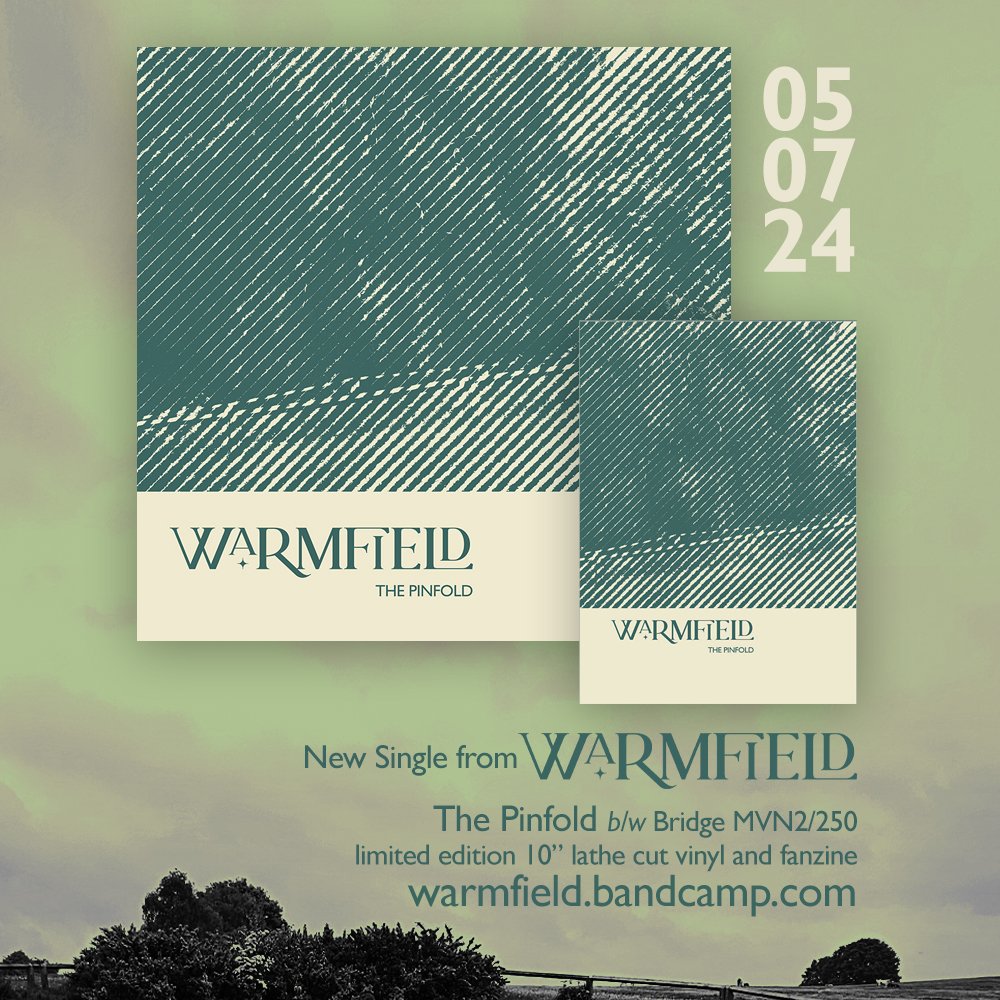 The new single will be available to buy on the 5th of July at the Warmfield Bandcamp. The lathe cut (on white vinyl) is limited to 25 copies. Wrap around sleeve, with 12-page a6 zine of words and photos, and a vinyl sticker.  It will be on streaming services a week later.