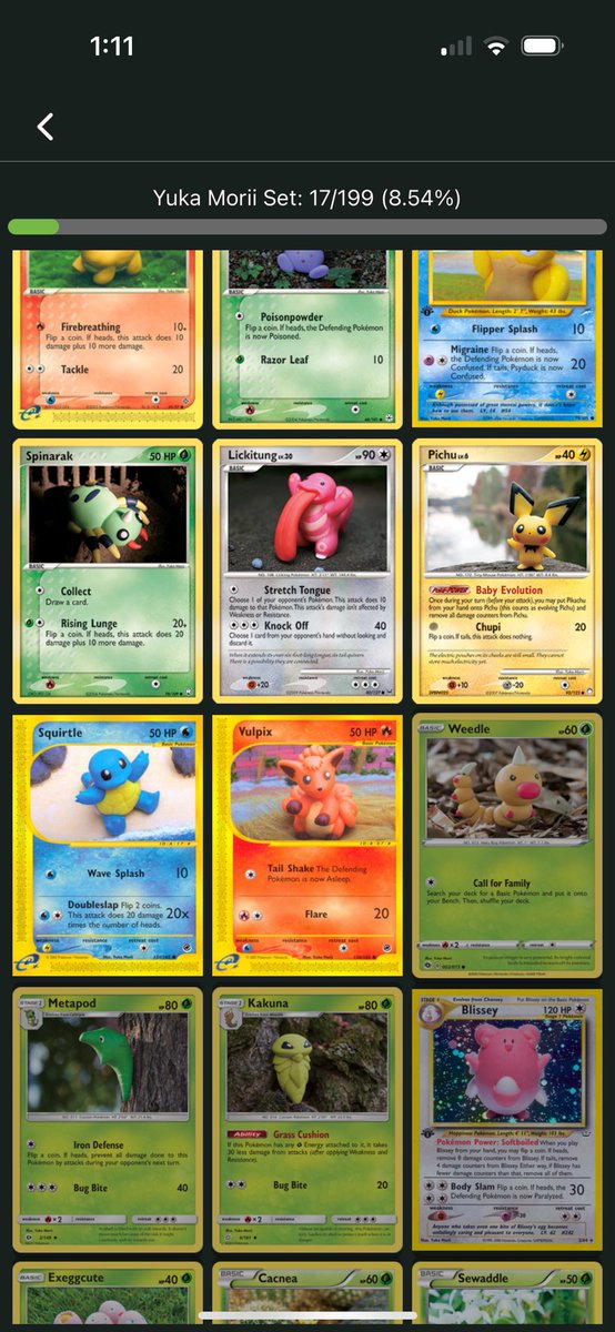 artiflect's tweet photo. My favorite #pokemontcg artist I’m trying to complete a @yukayuka set 💙 https://t.co/drxu5wYl8s