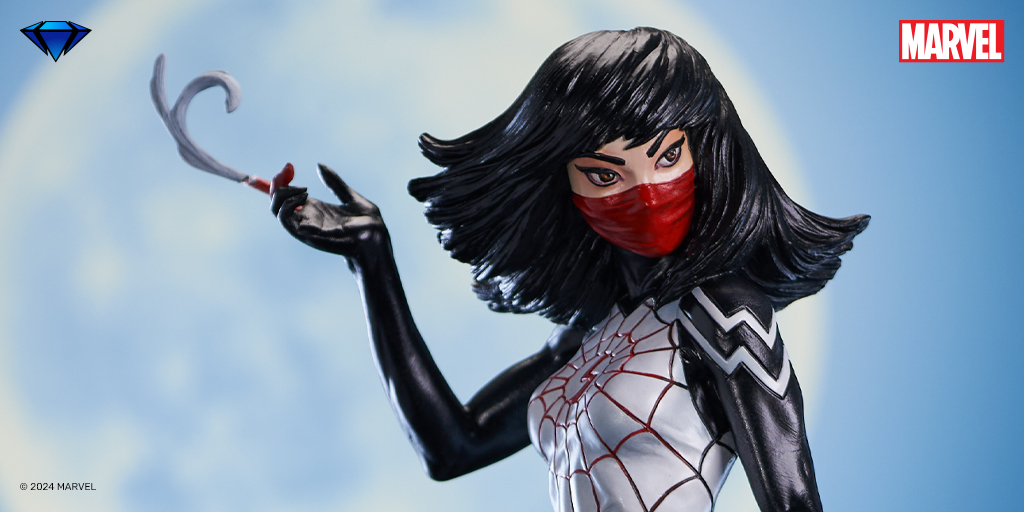 CollectDST's tweet image. Quick as a Spider, and a strong as Silk! Limited to 1,000 pieces, the #Silk #PremierCollection Statue will be a stellar addition to your display of webslingers! Shipping Q1 2025.  bit.ly/SilkPremier

#Marvel #MarvelComics #CindyMoon #CollectDST #DiamondSelectToys