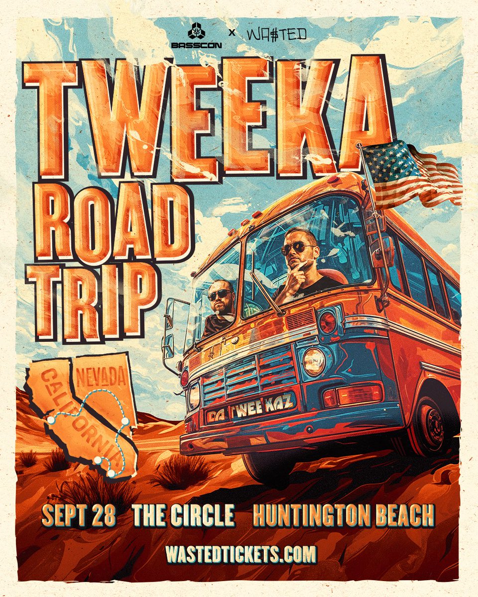 WA$TED Presents (@wastedpresents) on Twitter photo Orange County: Join us for an epic night as <a href="/basscon/">sei kondo</a> & <a href="/wastedpresents/">WA$TED Presents</a> come together to bring you the DA TWEEKA ROAD TRIP Tour ๐w/ <a href="/DaTweekaz/">Da Tweekaz</a> at the circle on Saturday, September, 28th! โฃ๏ธ๐๐ป
Tickets on sale NOW!! promo code: โROADTRIPโ at WastedTickets.com Orange County: Join us for an epic night as <a href="/basscon/">sei kondo</a> & <a href="/wastedpresents/">WA$TED Presents</a> come together to bring you the DA TWEEKA ROAD TRIP Tour ๐w/ <a href="/DaTweekaz/">Da Tweekaz</a> at the circle on Saturday, September, 28th! โฃ๏ธ๐๐ป
Tickets on sale NOW!! promo code: โROADTRIPโ at WastedTickets.com