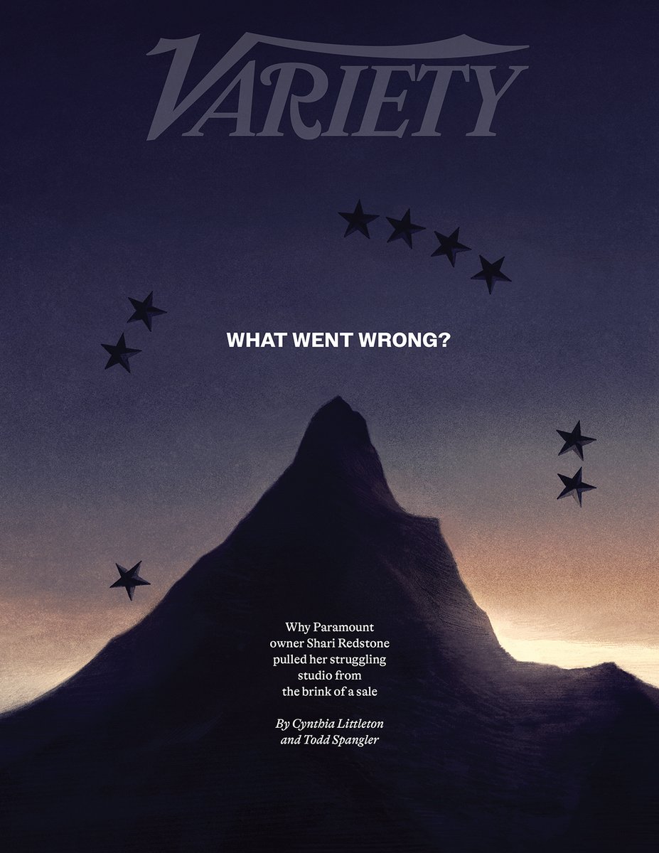 Variety's tweet image. For Shari Redstone, it was nothing personal. But the longer the negotiations went on, the more Redstone fell out of love with the idea of marrying her family’s legacy to David Ellison’s Skydance Media.

This week&apos;s cover story explains what happened. wp.me/pc8uak-1lEiDT