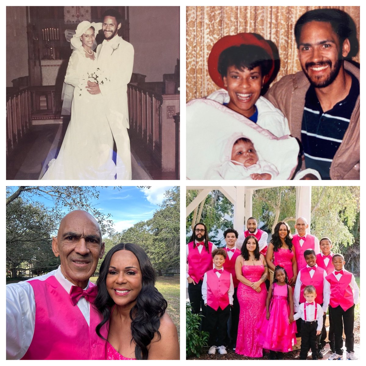 TonyDungy's tweet photo. Today as Lauren and I celebrate our anniversary I’m amazed at how wonderful God has been to us. It seems like just yesterday we were married and God blessed us with a daughter. Today that tree is in full bloom as a result of Lauren’s loving spirit and God’s faithfulness. We have always tried to honor the Lord and follow His commands and there is no doubt in my mind that is why He has blessed us throughout our marriage. 🙏🏽
Proverbs 14:26–“Those who fear the Lord are secure; he will be a refuge for their children.”
Proverbs 18:22 says:”He who finds a wife finds a treasure”
and I certainly found mine. Thank you Lauren for being my blessing—I love you with all my heart!❤️