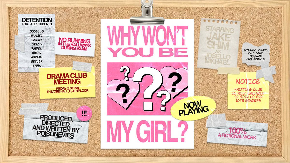 Why Won’t You be My Girl?
⋅˚₊‧ 𐙚 ‧₊˚ ⋅
—
A fictional work
written by EVIE.