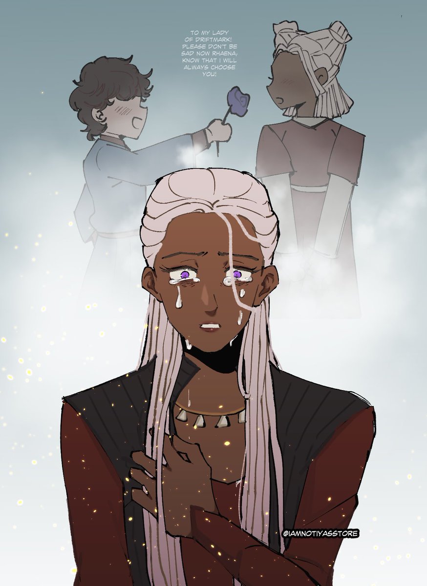 iamnotiyasstore's tweet photo. lucerys didn’t win the Baratheon’s for his mom because he wouldn’t agree to marry anyone but rhaena #HouseofThedragon https://t.co/UrFzxwngQh