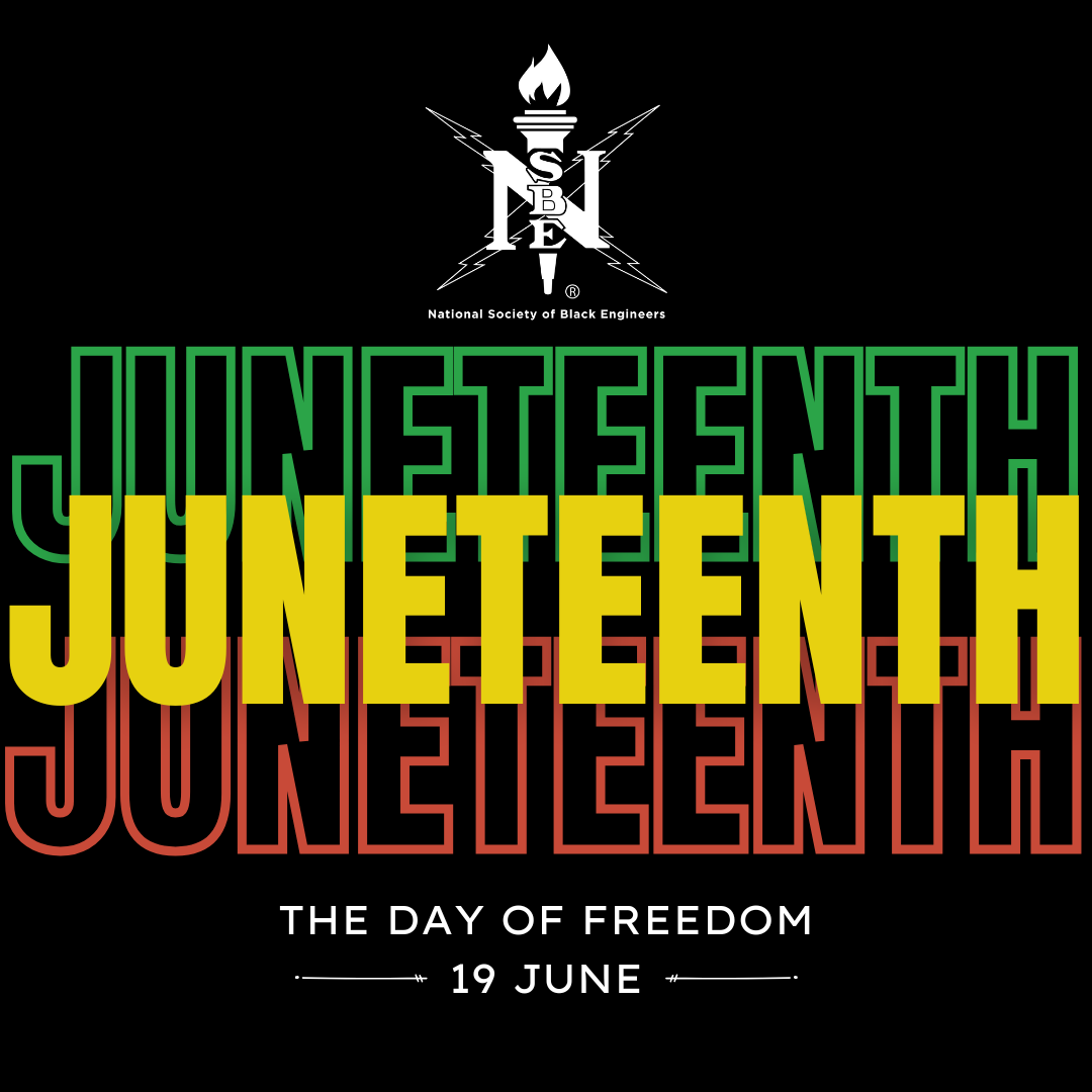 NSBE's tweet photo. Happy Juneteenth! 🎉 Join NSBE as we ring the Nasdaq Closing Bell tomorrow at 3:45 PM EST. Celebrate with us live on Nasdaq's Facebook: https://t.co/ucKVJ1EOLk! 
#Juneteenth #NSBE https://t.co/5LIWMqrw9X