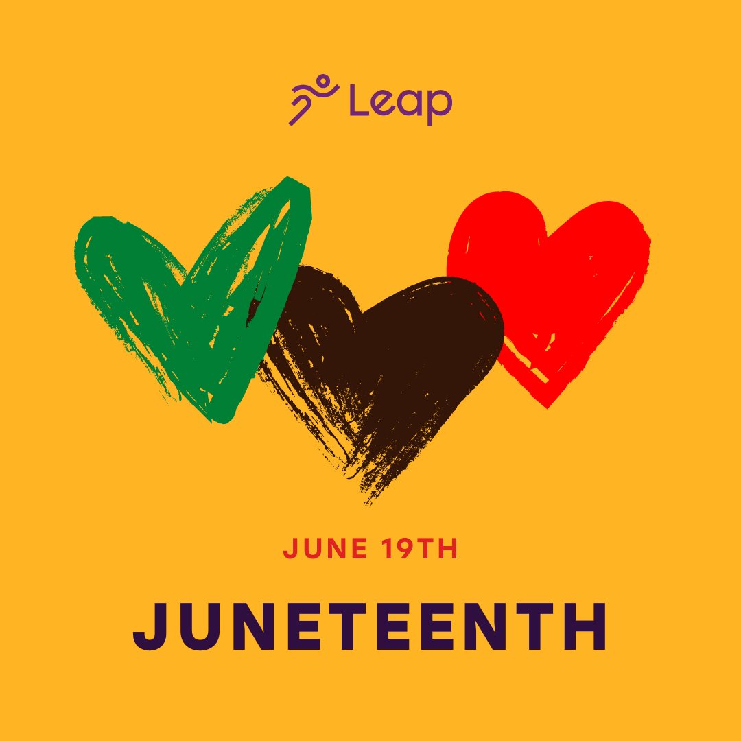 Today, we honor and celebrate Juneteenth, a pivotal moment in our history that marks the end of slavery in the United States. This day is a reminder of the importance of freedom, equality, and justice for all. Let's continue to educate, uplift, and stand together.  #LeapForward
