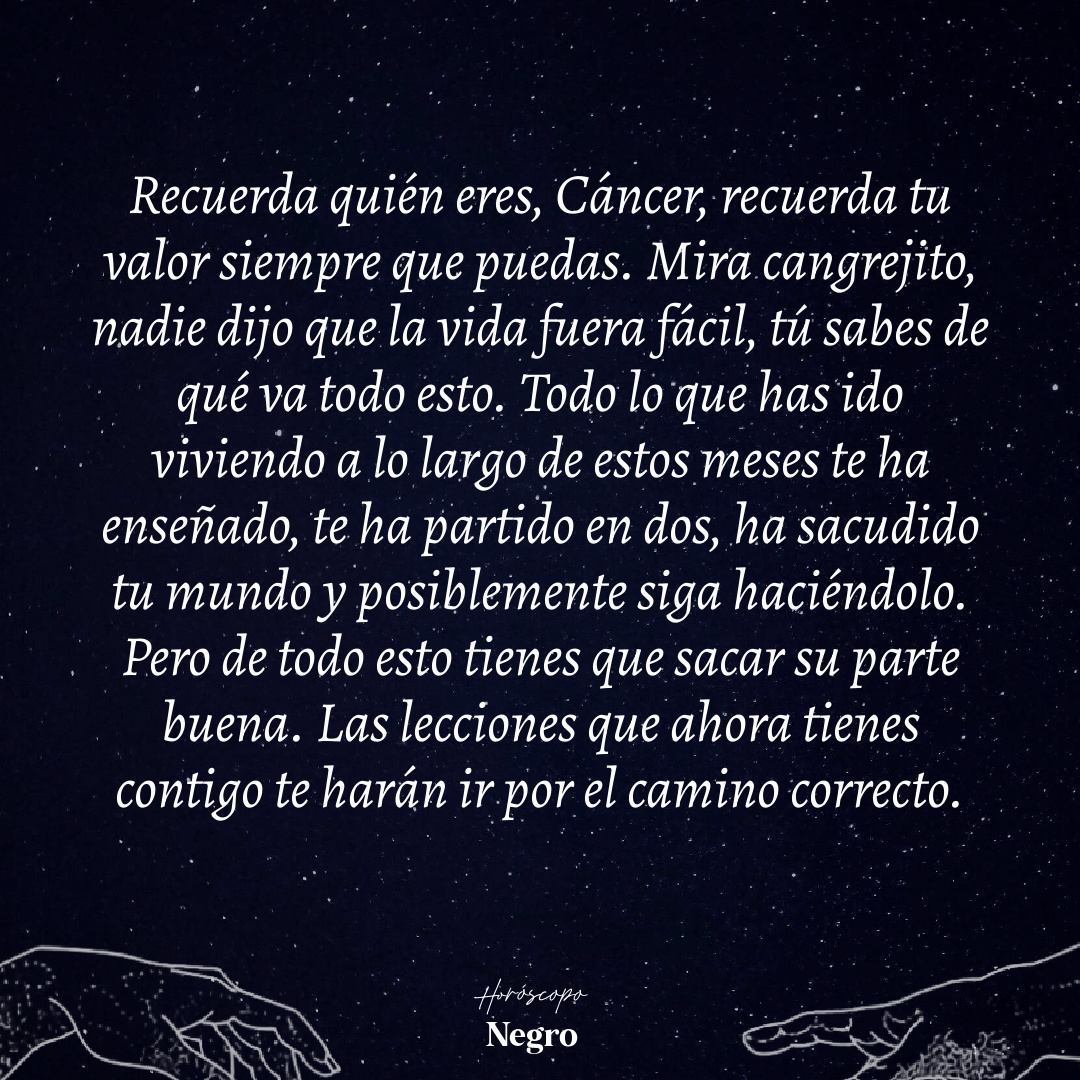 Querido Cáncer… ♋️