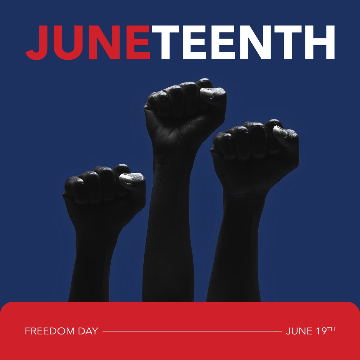 June 19th, Juneteenth — a historic day commemorating the end of slavery in the U.S. in 1865, two years after the Emancipation Proclamation was signed. 

 We encourage you to use this day to honor and celebrate all that Black culture, history, knowledge and expression has given.