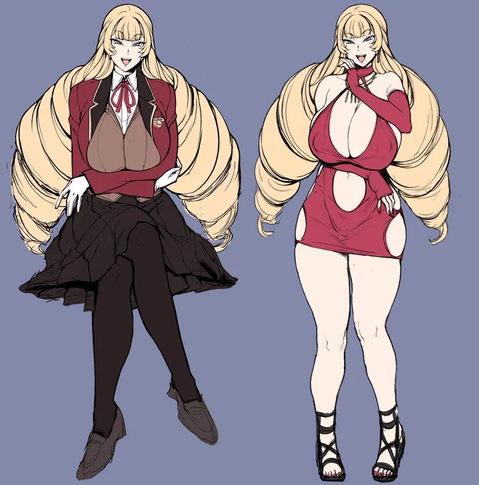 金髪縦ロール(ドリル)お嬢様のエロいの見てぇ… と描いたヤツ時間ないから暫く停止金髪ドリルお嬢様って昔はよく見た気がするのだけどもここ数年数えるほどしか見てない気が(あやふやな記憶)もしかして金髪ドリルお嬢様のエロの供給って少ない…? 