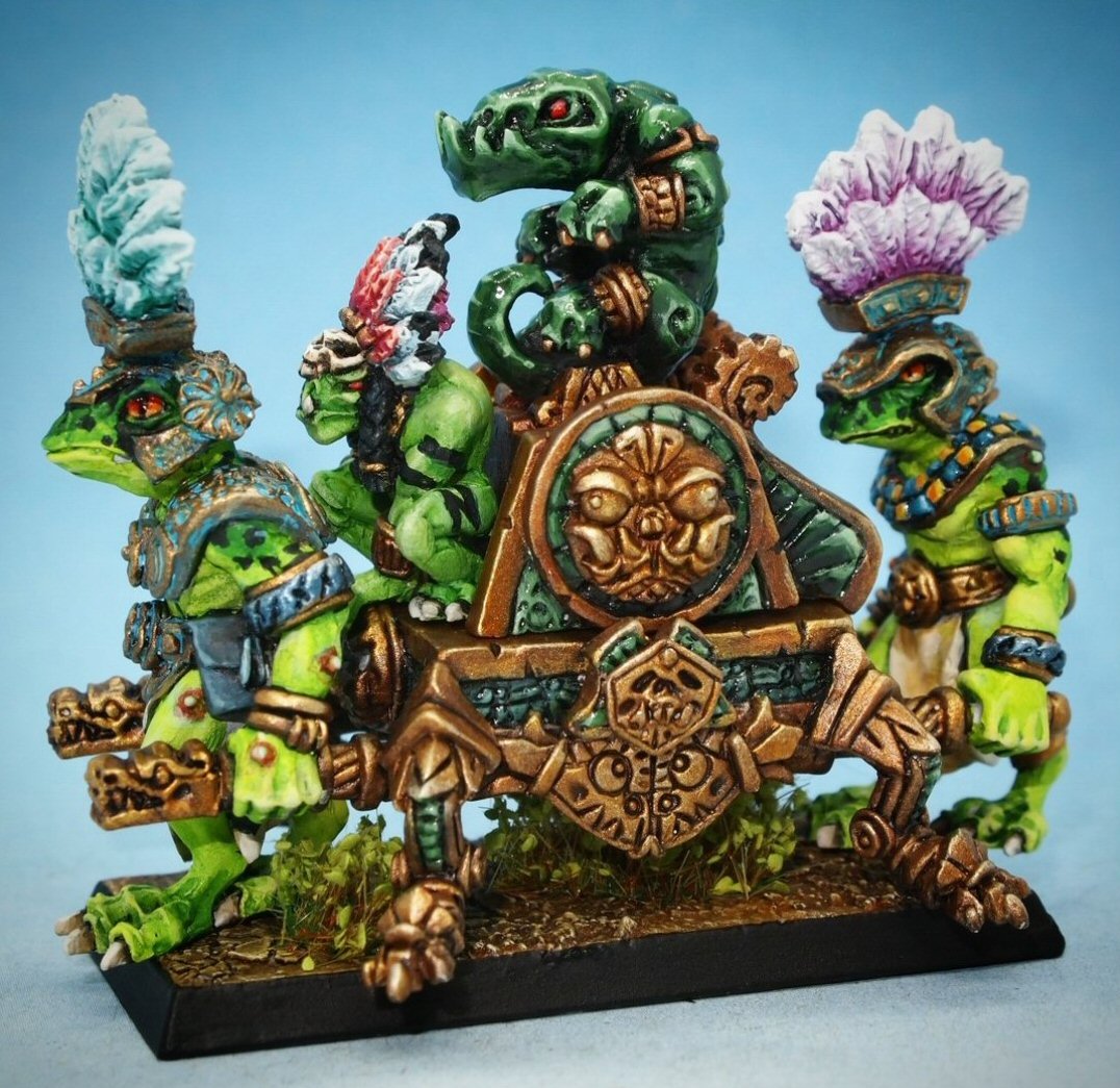 Tim_Prow's tweet image. New figures hitting the webstore this month! Our Eru-Kin War Altar is available now and is proving a real troop pleaser! 🐸🐸🐸 diehardminiatures.com/product/eru-ki…