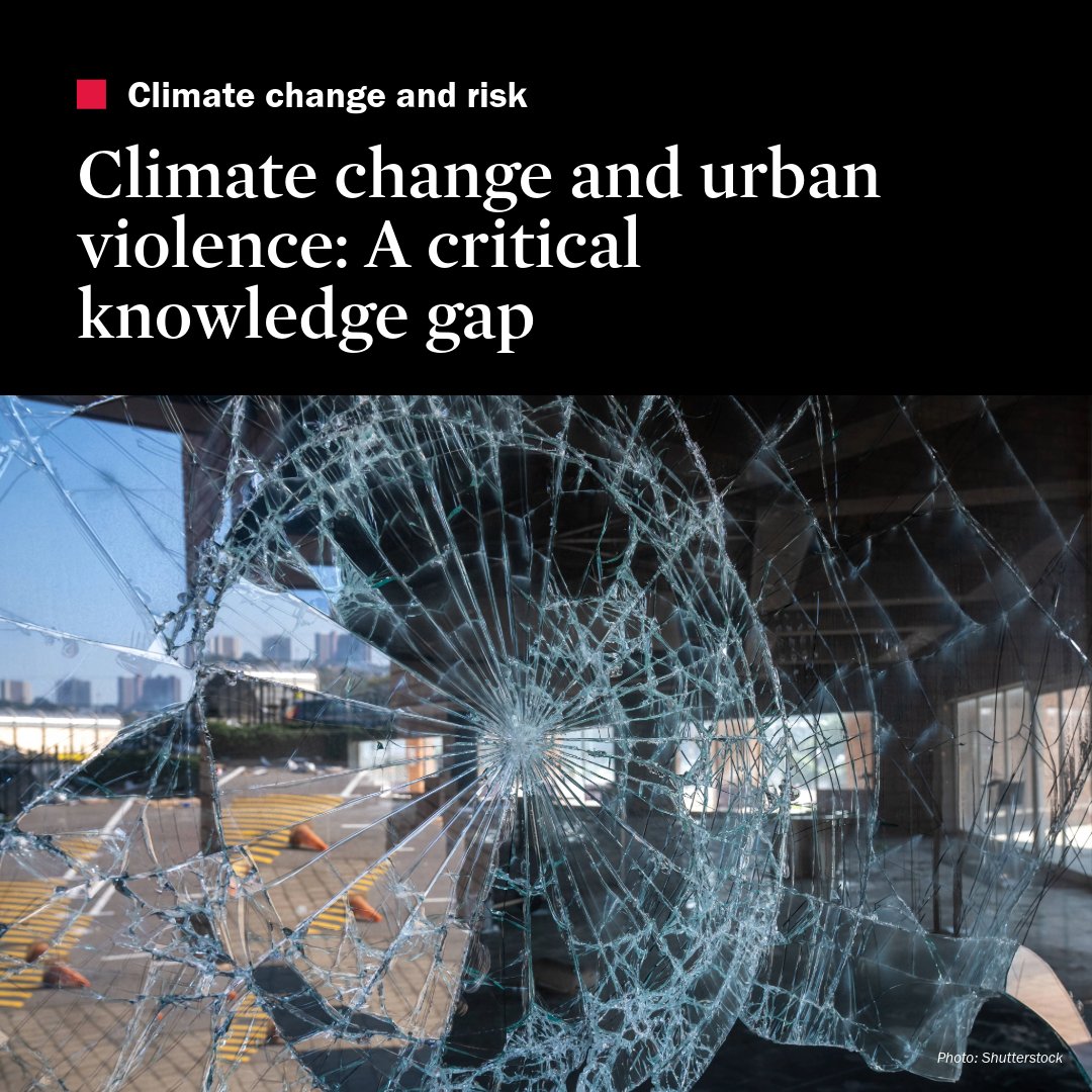In the latest SIPRI blog, <a href="/EnviroFarah/">Farah</a> explores the critical knowledge gap on how climate change could increase the risk of urban violence.

Read more ➡️bit.ly/4b8Nh5J