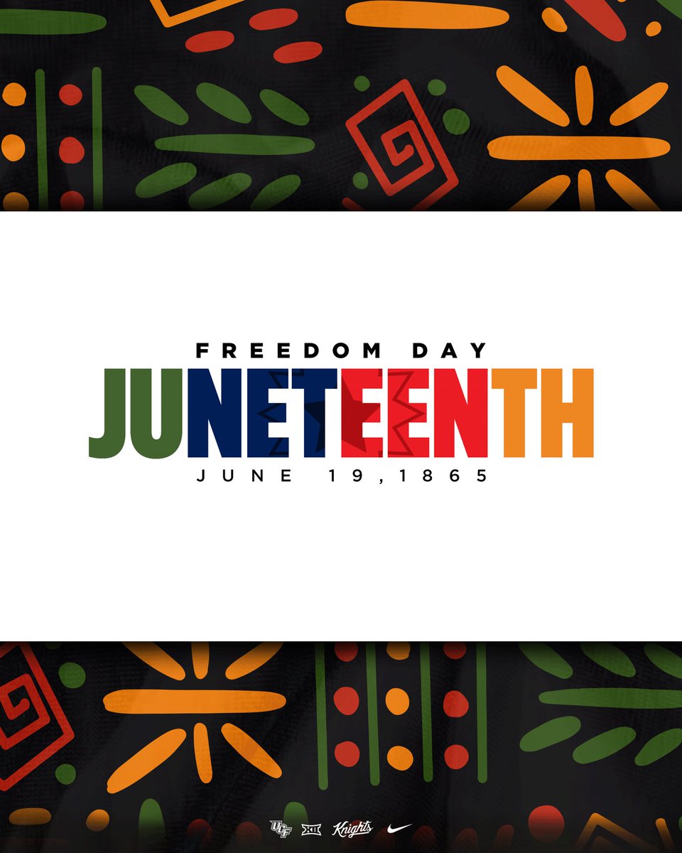 UCFKnights's tweet photo. Celebrating freedom and each other, today and every day #Juneteenth https://t.co/jZZRtW1Lp8