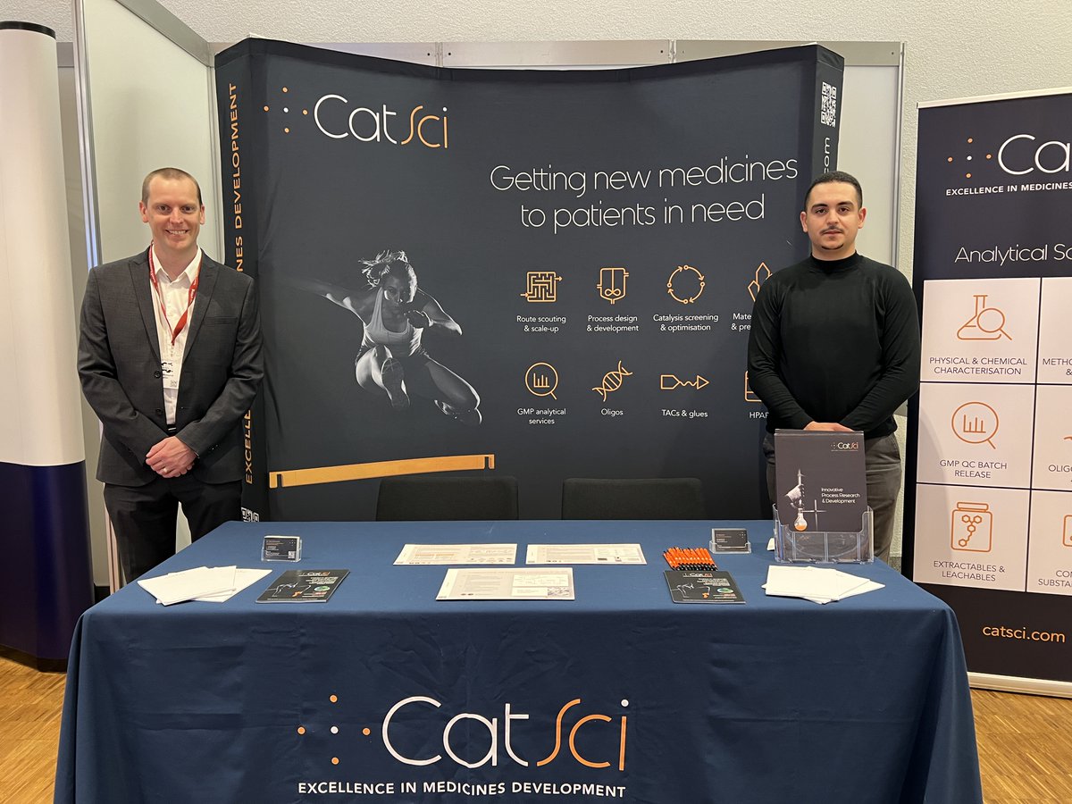CatSci Ltd (@catsciltd) on Twitter photo Come and visit the <a href="/CatSciLtd/">CatSci Ltd</a> team at Stand 8 at <a href="/bio2businessltd/">Bio2Business</a> BOS Basel!
We're looking forward to discussing your small molecule, TACs, glues and oligonucleotides CMC development needs. 💊🧬🥼
#ExcellenceInMedicinesDevelopment Come and visit the <a href="/CatSciLtd/">CatSci Ltd</a> team at Stand 8 at <a href="/bio2businessltd/">Bio2Business</a> BOS Basel!
We're looking forward to discussing your small molecule, TACs, glues and oligonucleotides CMC development needs. 💊🧬🥼
#ExcellenceInMedicinesDevelopment