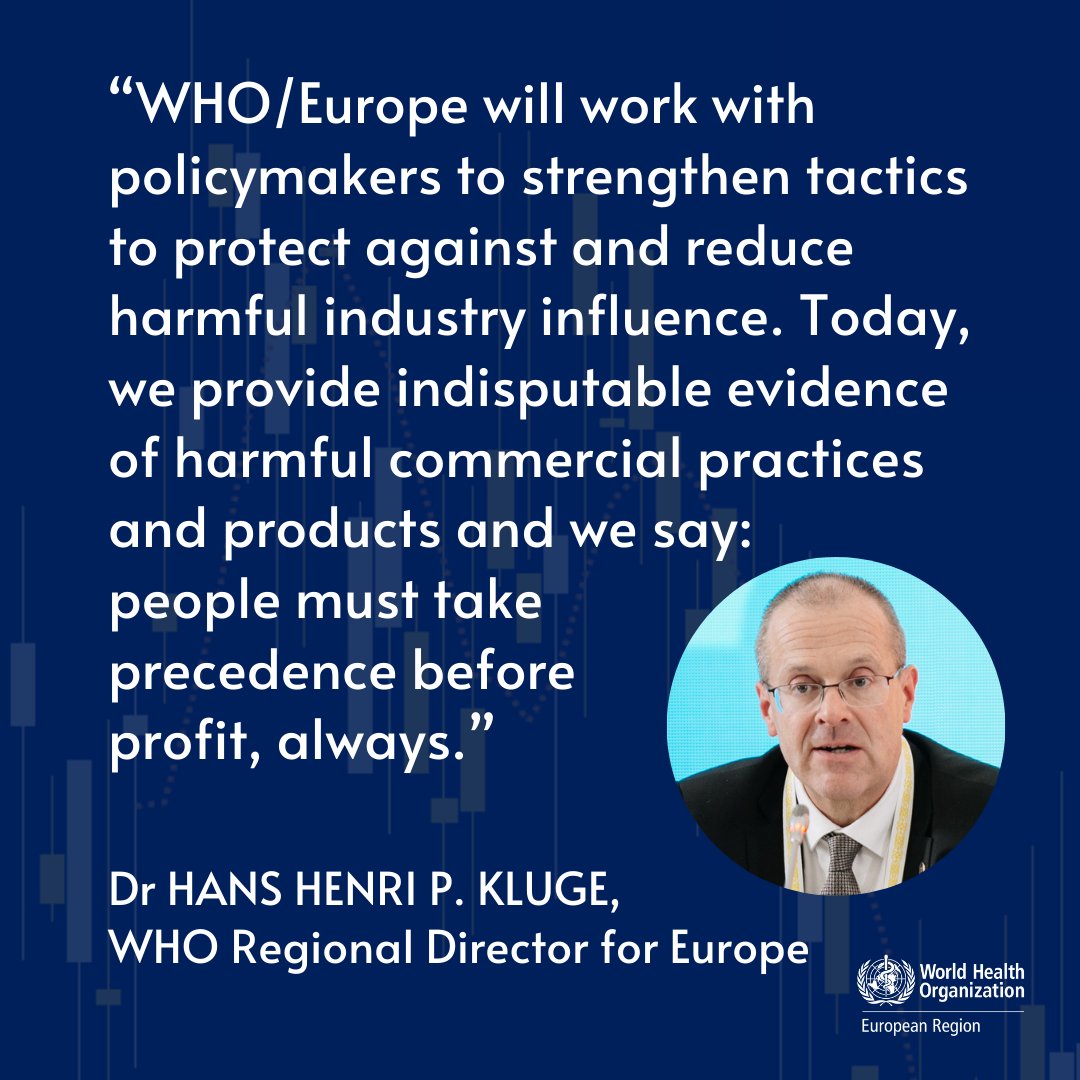 WHO/Europe (@who_europe) on Twitter photo Opening the WHO European Forum on Commercial Determinants of #NCDs, WHO/Europe’s Regional Director called out misleading and harmful practices designed to extract wealth from society:
“Enough is enough. We must stop this – together.” 
#CDoH #HealthWashing #IndustryPlaybook Opening the WHO European Forum on Commercial Determinants of #NCDs, WHO/Europe’s Regional Director called out misleading and harmful practices designed to extract wealth from society:
“Enough is enough. We must stop this – together.” 
#CDoH #HealthWashing #IndustryPlaybook