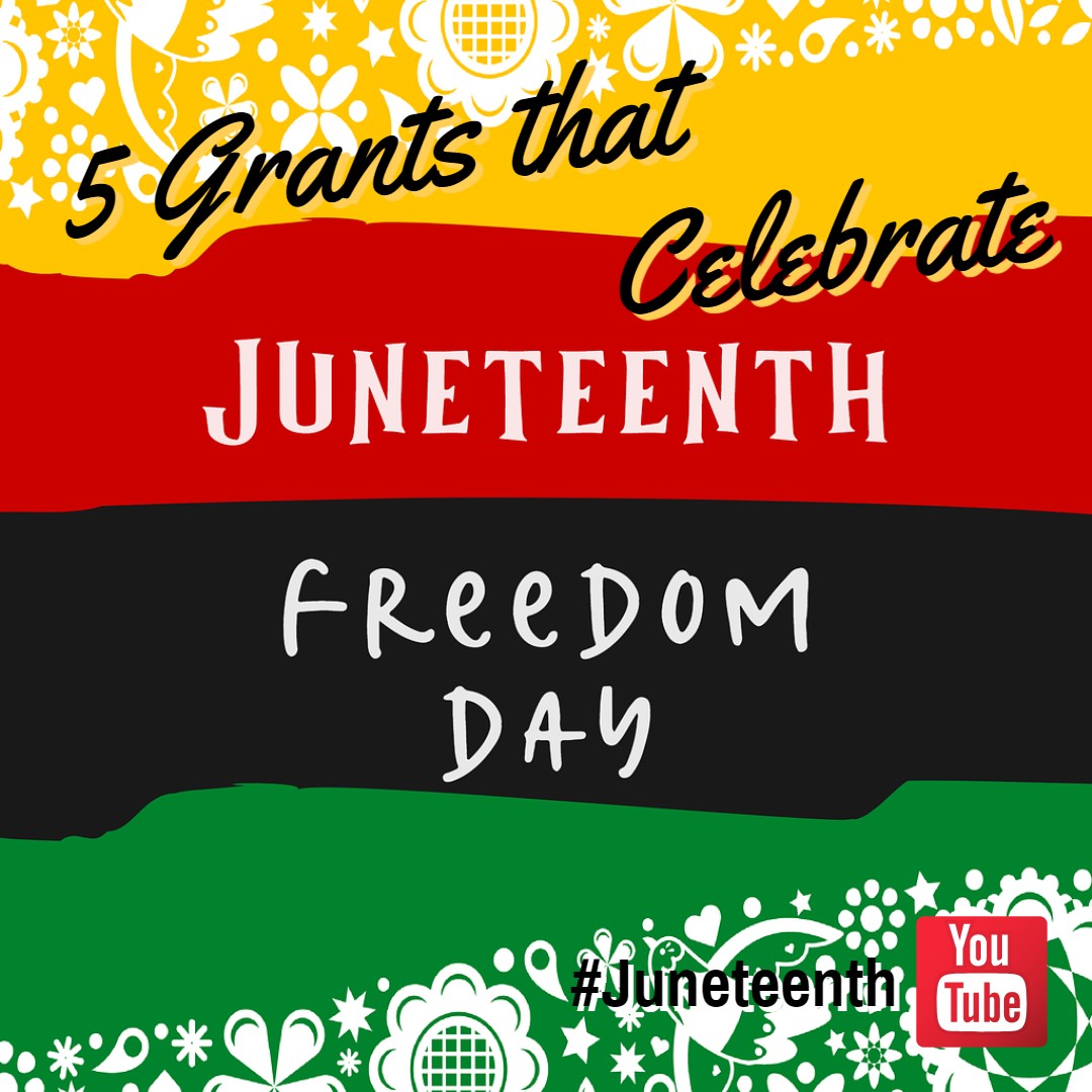 GrantChatter's tweet photo. Celebrating #Juneteenth by sharing 5 #grants that support #juneteenthcelebrations and the #AfricanAmerican community year-round, at https://t.co/KAKJ9rEvPH? #africanamericanhistory #communityfoundation #localtourism https://t.co/TihizFMc39