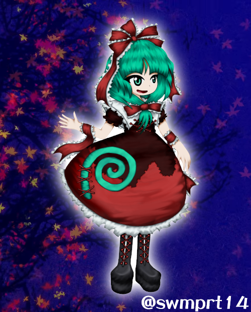Hina Kagiyama in JynX style #Len_en_art #touhou #touhouproject