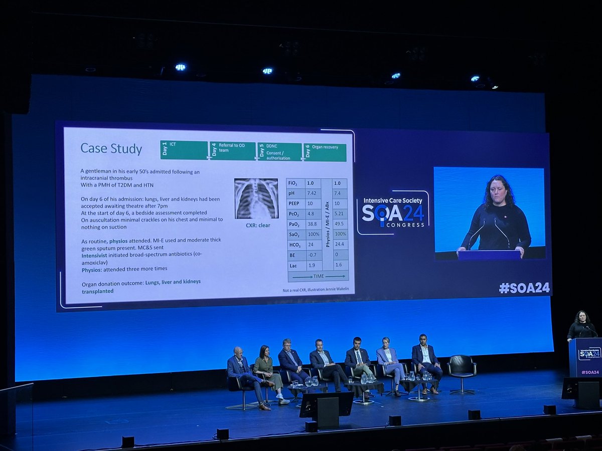 Respiratory physio can make a difference and optimise organs for donation. #SOA24 <a href="/TheACPRC/">ACPRC</a>