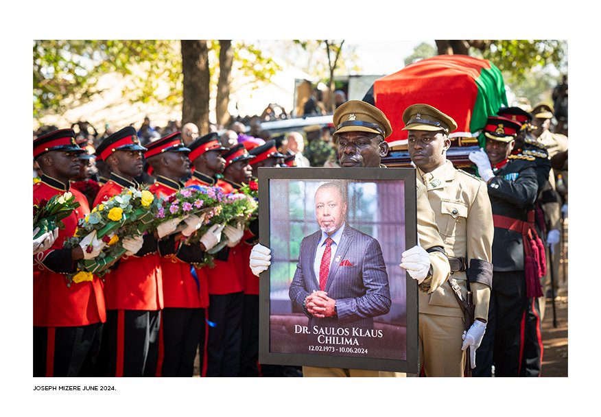 JoeMizere's tweet photo. I had the profound honor of witnessing and capturing the final walk of the late Vice President of Malawi, Dr. Saulos Chilima. https://t.co/xPdNmc8qL0