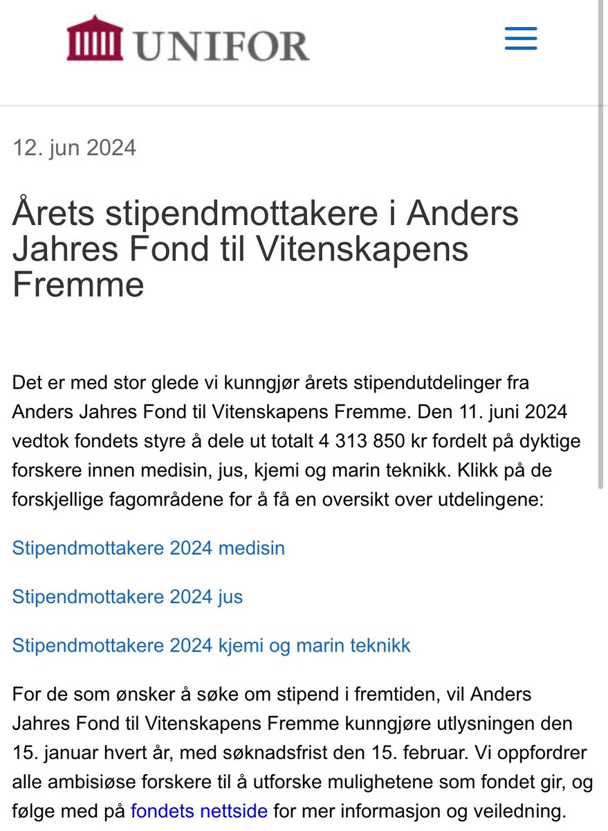Very happy to have received the Anders Jahres Fond stipend this year that will greatly help my project on targeting hypertension to improve brain waste clearance!