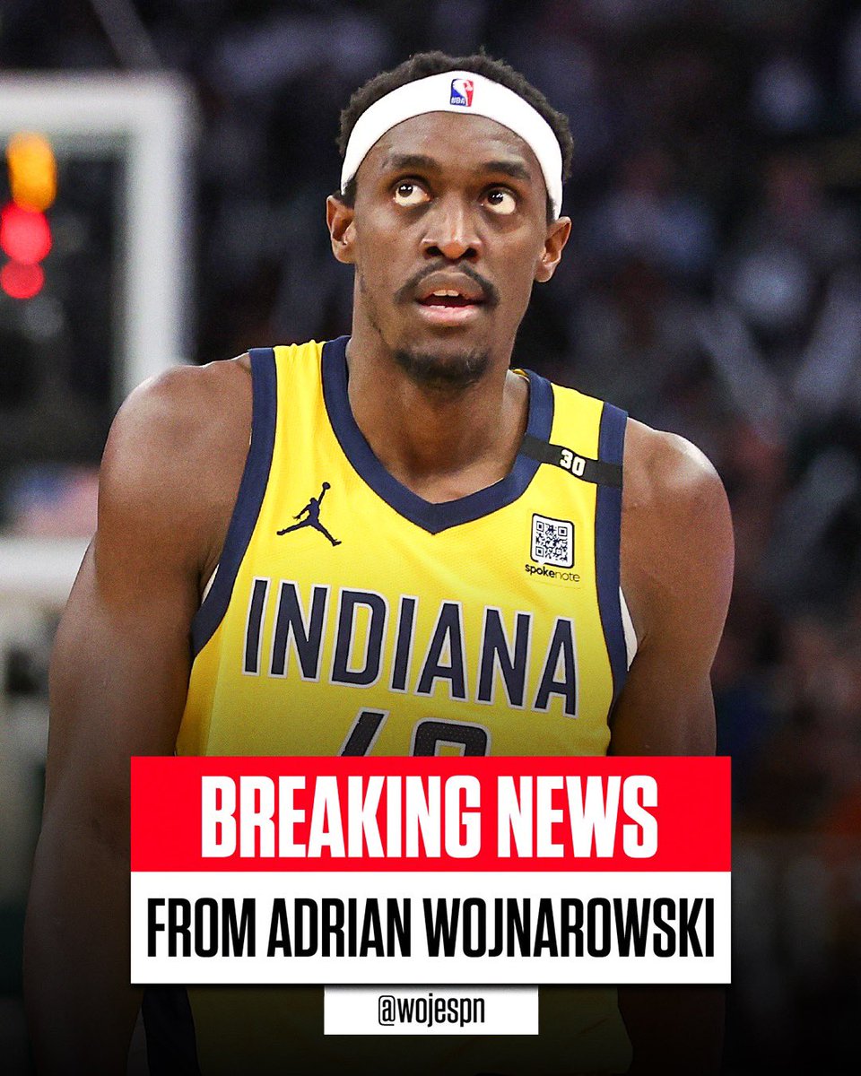 wojespn's tweet image. ESPN Sources: All-NBA forward Pascal Siakam intends to sign a new four-year, $189.5 million maximum contract to return to the Indiana Pacers. Siakam plans to sign deal once league’s free agency moratorium ends on July 6.