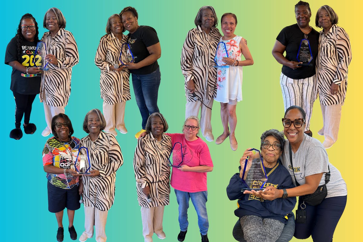 Thank you for your years of dedication, passion, and hard work. You've inspired countless students and left a lasting impact on our school community. Enjoy your well-deserved retirement! Ms. Armstrong, Ms. Harper, Ms. Vaughn, Ms. Hamilton, Ms. Hawkins, Ms. Rozar, and Ms. Pickett