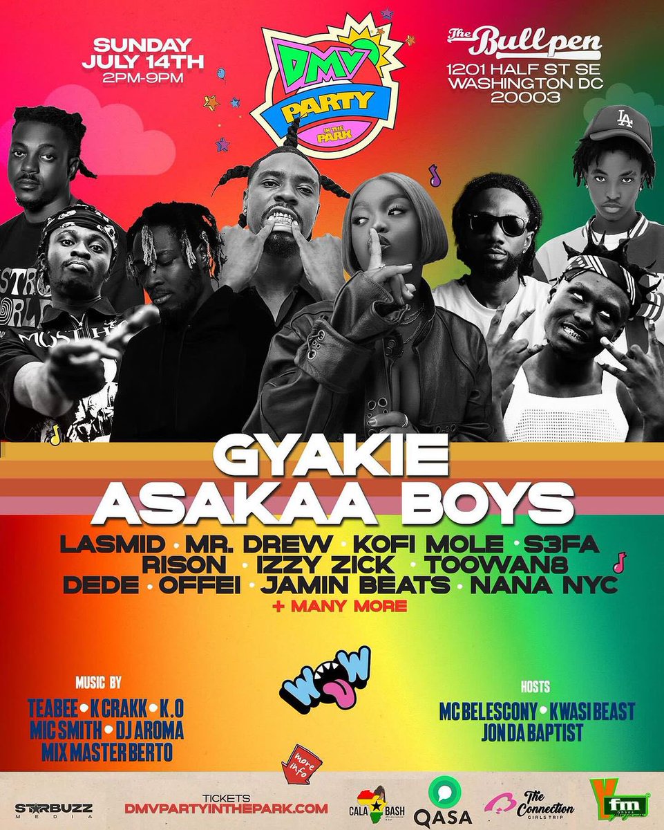 Ready to see <a href="/JayBahd1/">Return Of Okomfo Anokye👿</a> <a href="/ReggieOsei3/">2 Times A Guy</a> <a href="/ygaokenneth/">CAME OF AGE</a> <a href="/beeztrapkotm/">POWER🛡️</a> <a href="/KwakuDMC/">KingKongNyame 🦍🇬🇭</a> <a href="/cedicityboy/">O.G Bandoh (V⭐️)</a> <a href="/Gyakie_/">After Midnight</a> ??? 

Go get your Tickets 🎫!! Let’s turn up <a href="/TheBullpenDC/">The Bullpen</a> 🇺🇸 🔥🔥🔥 #DMVPartyInThePark JULY 14th!!!