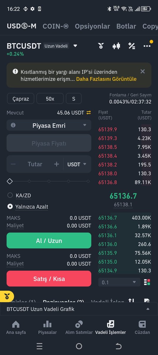 Marjin islemlerin ustadlari yardiminiza ihtiyacim var. Hesabimda bakiye olmasina ragmen islem acamiyorum ve de acik islemlere ekleme yapamiyorum. Neden? Please help me.. 
#btc #marjin #vadeli #crypto #eth #arb #mina #etherum #kripto #trade