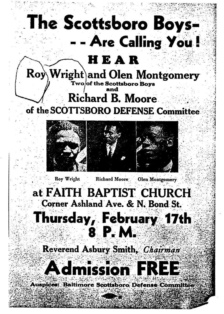 MelissaFordPhD's tweet photo. I LOVE protest rally flyers. I'm sure there's an article to be written about them (or has), but in the meantime, some Scottsboro highlights from the #NAACP files, courtesy of @librarycongress digital archives: #protest #communisthistory #CPUSA #scottsboro https://t.co/HoQEp5uZXk