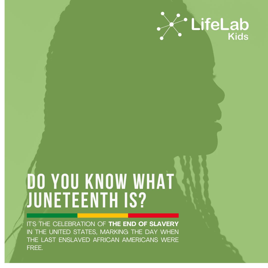 LifeLabKids's tweet image. Today as we celebrate Juneteenth we celebrate freedom, honor resilience, and continue the journey towards equality! It is important to teach our children about the importance of inclusivity and justice for a brighter future. 🌍🧡💚 #juneteenth #Freedomday