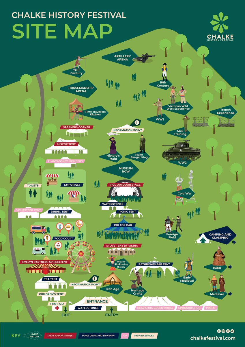 Helping you navigate your way through history! 🔍

The <a href="/ChalkeFestival/">Chalke History Festival</a> map for 2024 is here! 🗺️

🤔 Where will you be spending your time?

You can download the map &amp; find out all other bits &amp; bobs of information ahead of the festival here: chalkefestival.com/faqs

#FestivalInfo