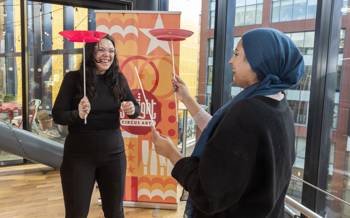 There's still time to make use of our #TeamWellbeingDiscount offer for #businesses who book before 30th June with sessions to take place before 30th November 2024. Step out of the office for a few hours to improve the #wellbeing of your team. skylightcircusarts.com/team-wellbeing…