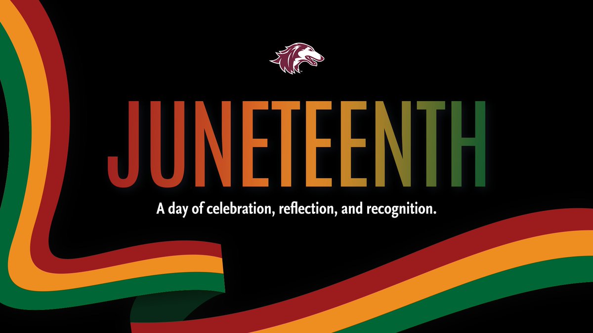 SIUSalukis's tweet photo. Today we celebrate freedom. Happy Juneteenth! https://t.co/1rwS8Qjd5P