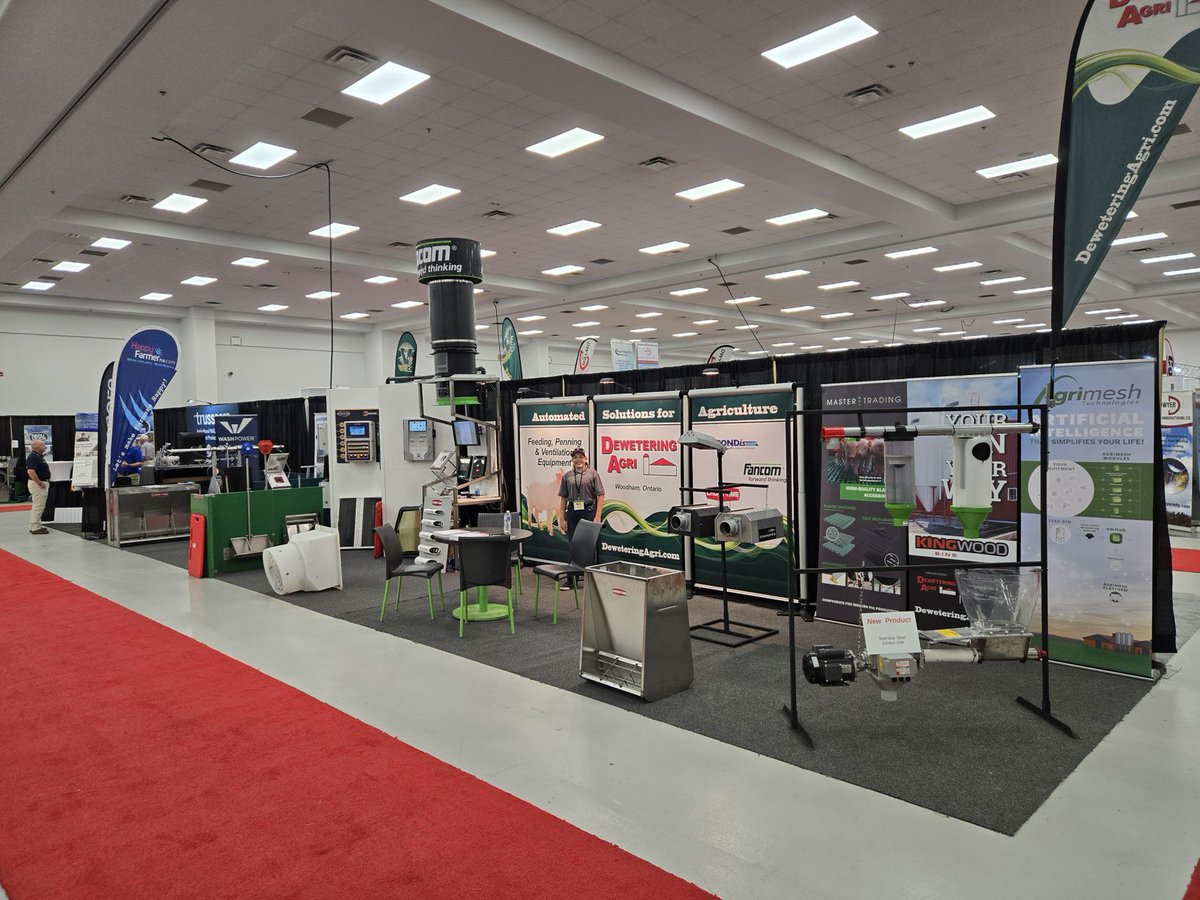 All set for Day 1 of the Ontario Pork Congress.  We are located at booth C73 in the Community Centre