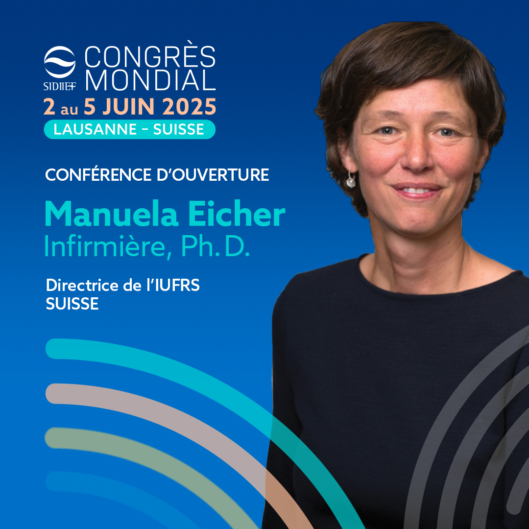 Dévoilement de la conférencière d'ouverture du 9e #CongresSIDIIEF: Manuela Eicher, directrice de l'IUFRS, donnera ainsi le coup d'envoi d'une programmation scientifique et professionnelle de haut calibre. 
Rendez-vous à Lausanne en Juin 2025!
#Innovation #Infirmière