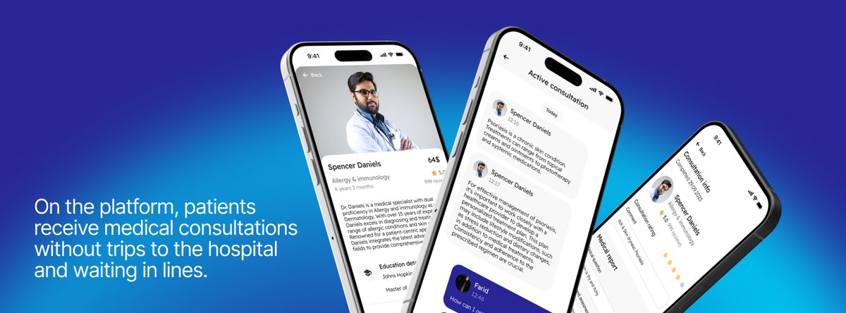 UnistoryBS's tweet photo. Our new project is the development of Udbara App — Telemedicine platform with AI-Driven Blood Test Analysis 🔬 Check out the full version of the case study on our website → https://t.co/UJ9BOjc3F3 https://t.co/y3fmPxYhXU