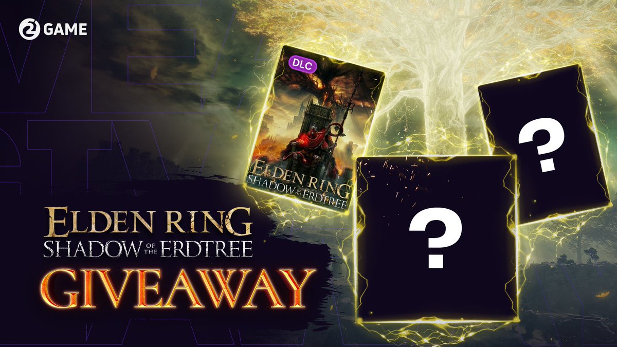 🔥3-DAY-COUNTDOWN GIVEAWAY 🔥 With the release day fast approaching, we're starting the celebration early! 🍾  

🎁 Day 1 Prize: ELDEN RING Shadow of the Erdtree Expansion Steam key 

💜 To enter: FOLLOW, LIKE and RT!